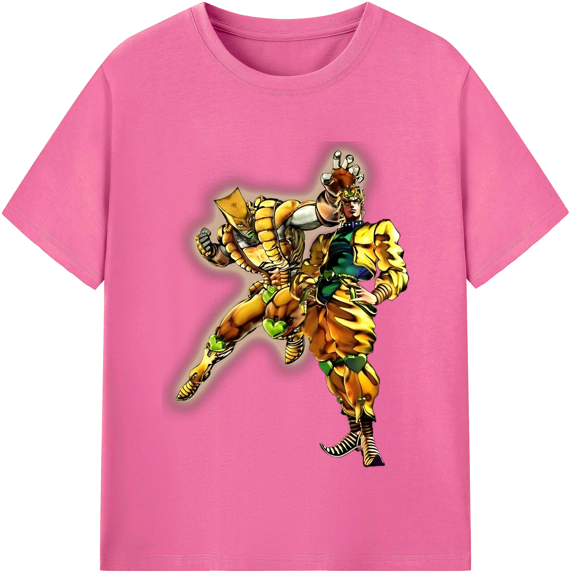 （画像用） ジョジョの奇妙な冒険 ディオ?ブランドー JoJo's Bizarre Adventure Dio Brando レディースカジュアルプリントTシャツ（綿100％）